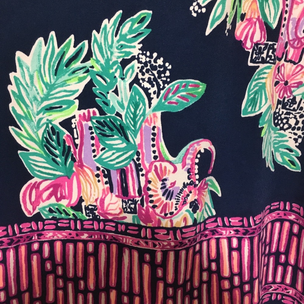 NEW Lilly Pulitzer Donna Romper in Peanut Gallery - Picture 2 of 7